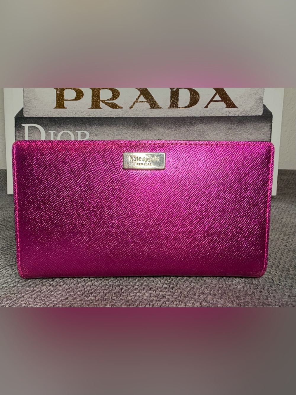 Kate Spade New York Laurel Way Stacy Bifold Wallet in the shade Bajarose